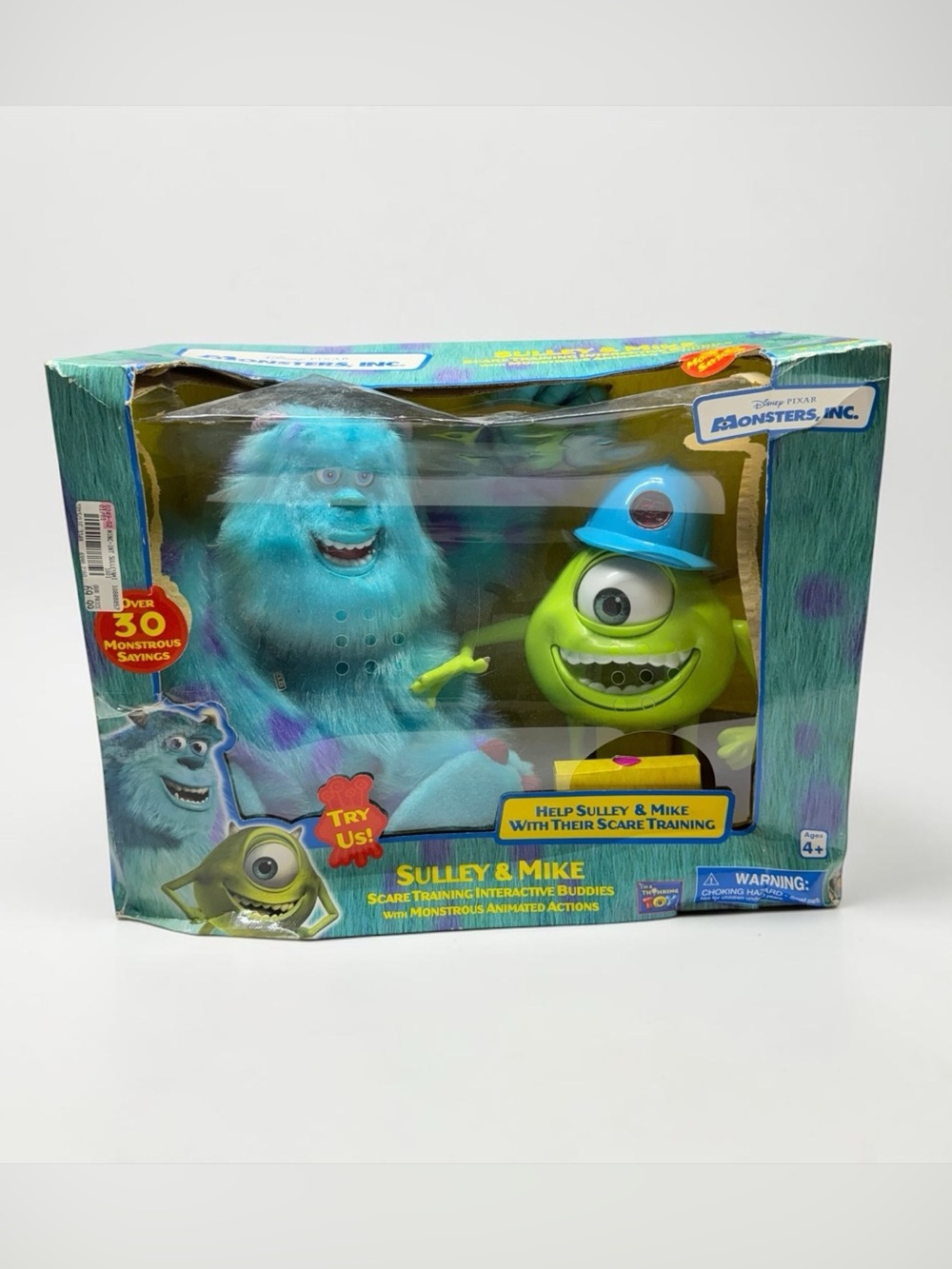 Vintage 2001 Monsters Inc Mike & Sulley Scare‎ Training Interactive Dolls Disney